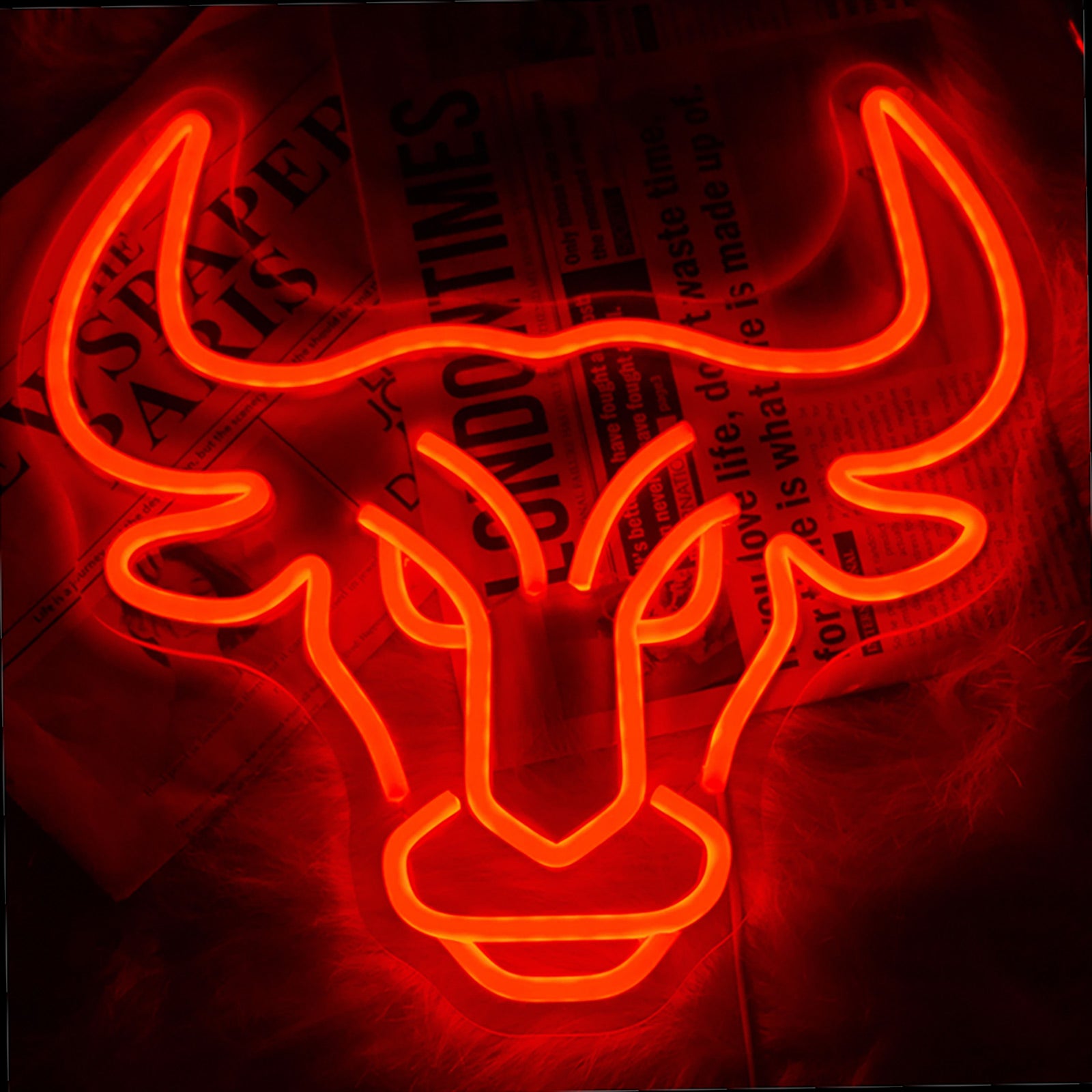 Ox-Head LED Neon Sign