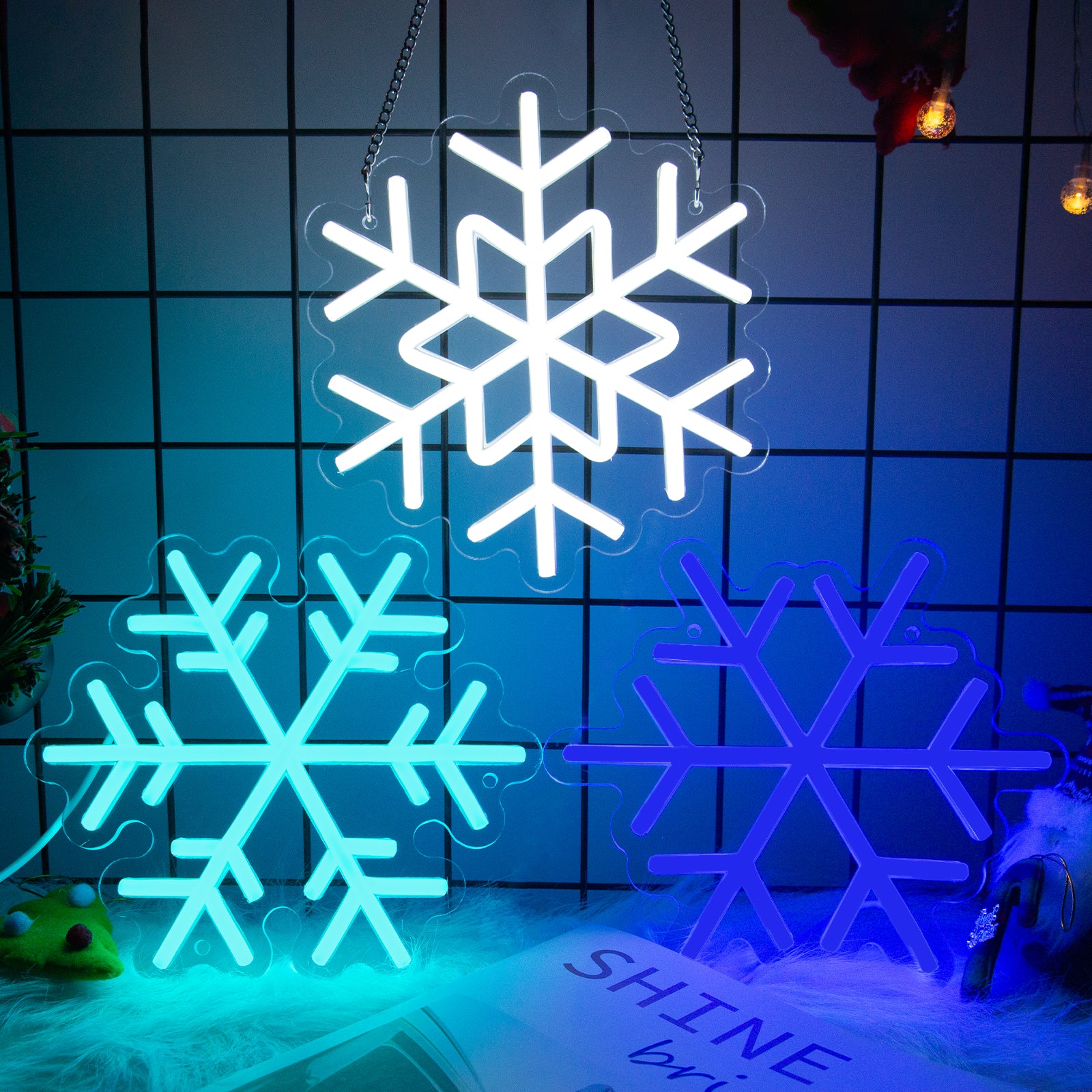 Snowflake LED Neon Sign