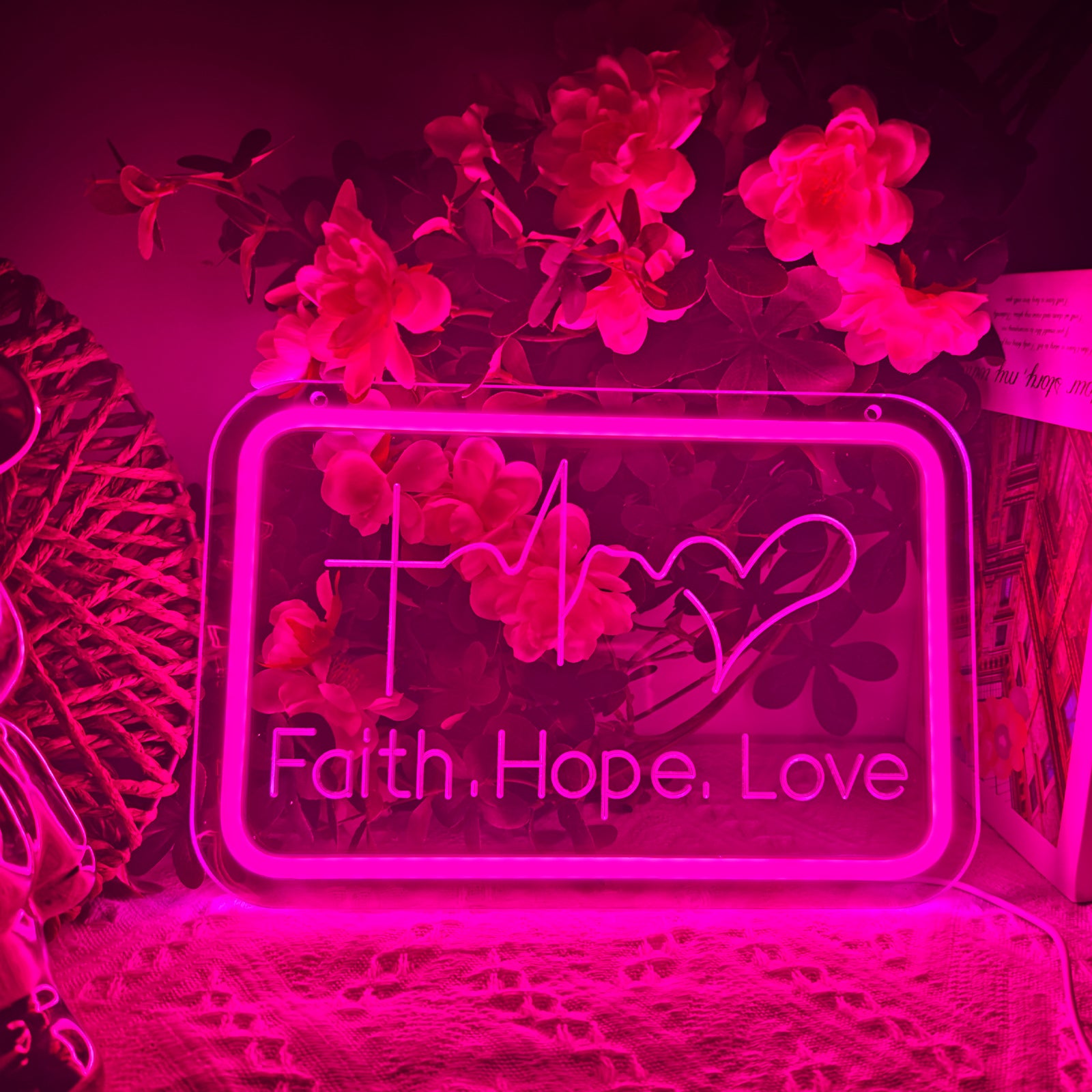 Faith Hope Love LED Neon Sign