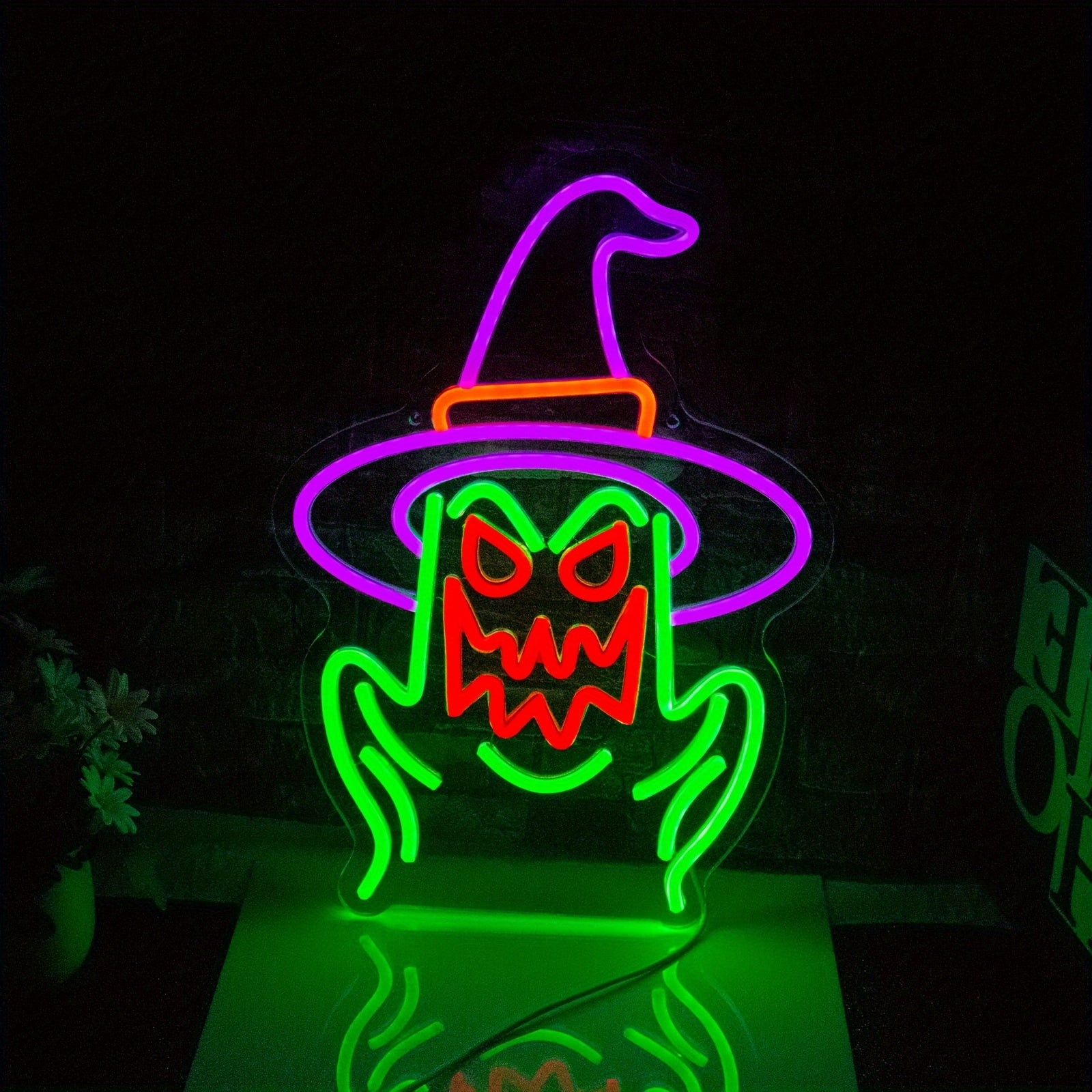 Ghost Witch LED Neon Sign