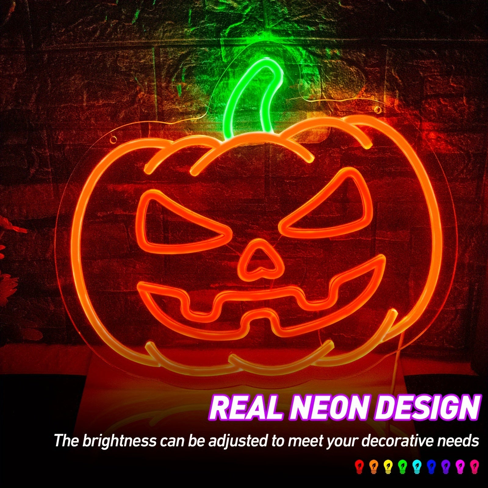 Halloween Pumpkin LED Neon Sign