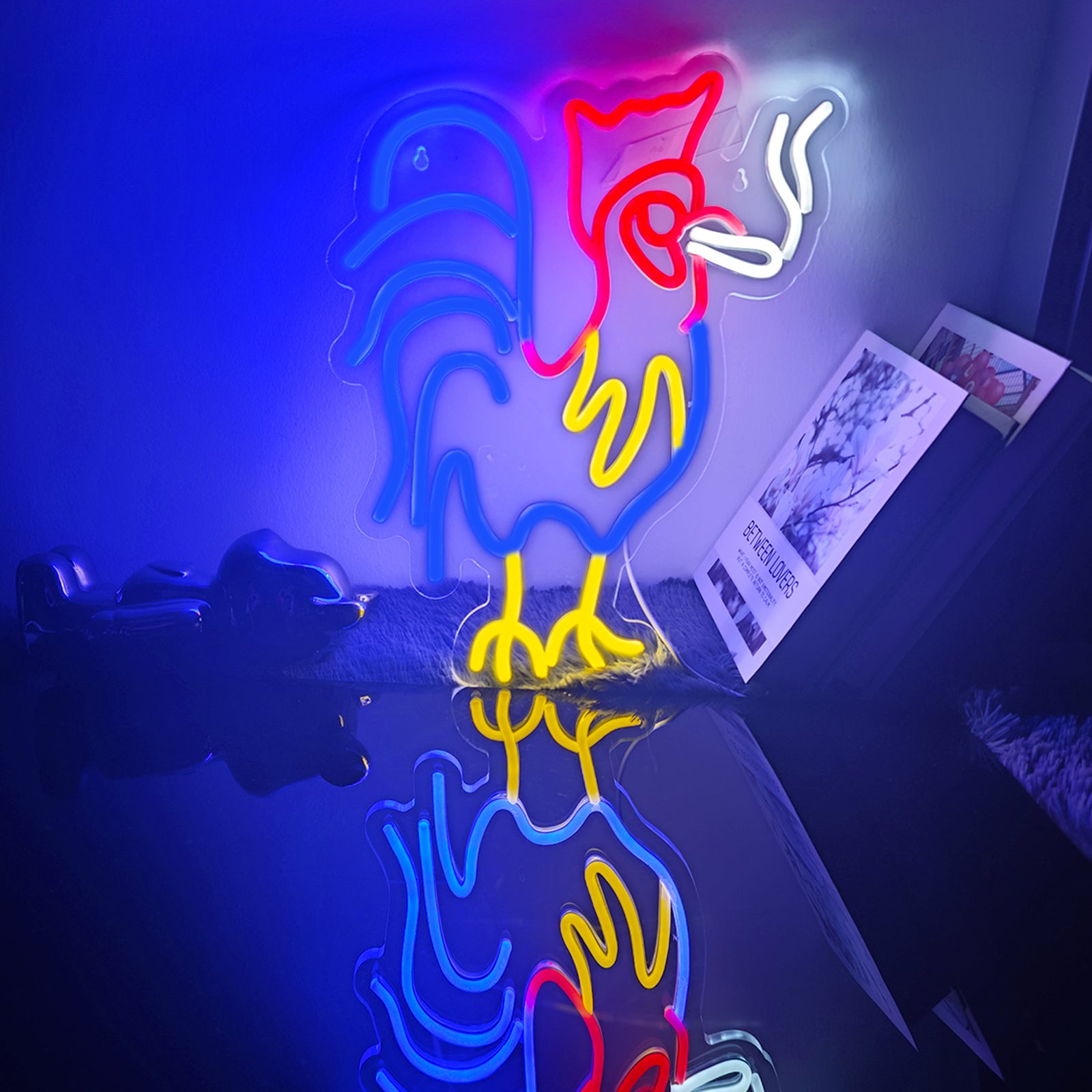 Rooster LED Neon Sign