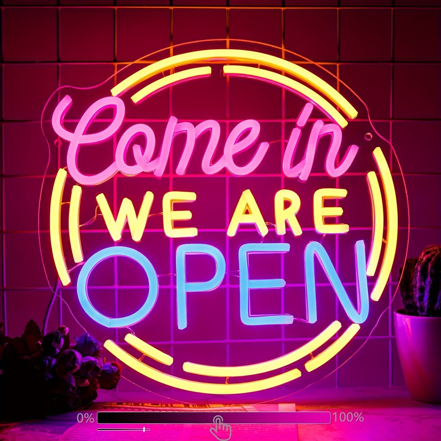 Come IN We are Open LED Neon Sign