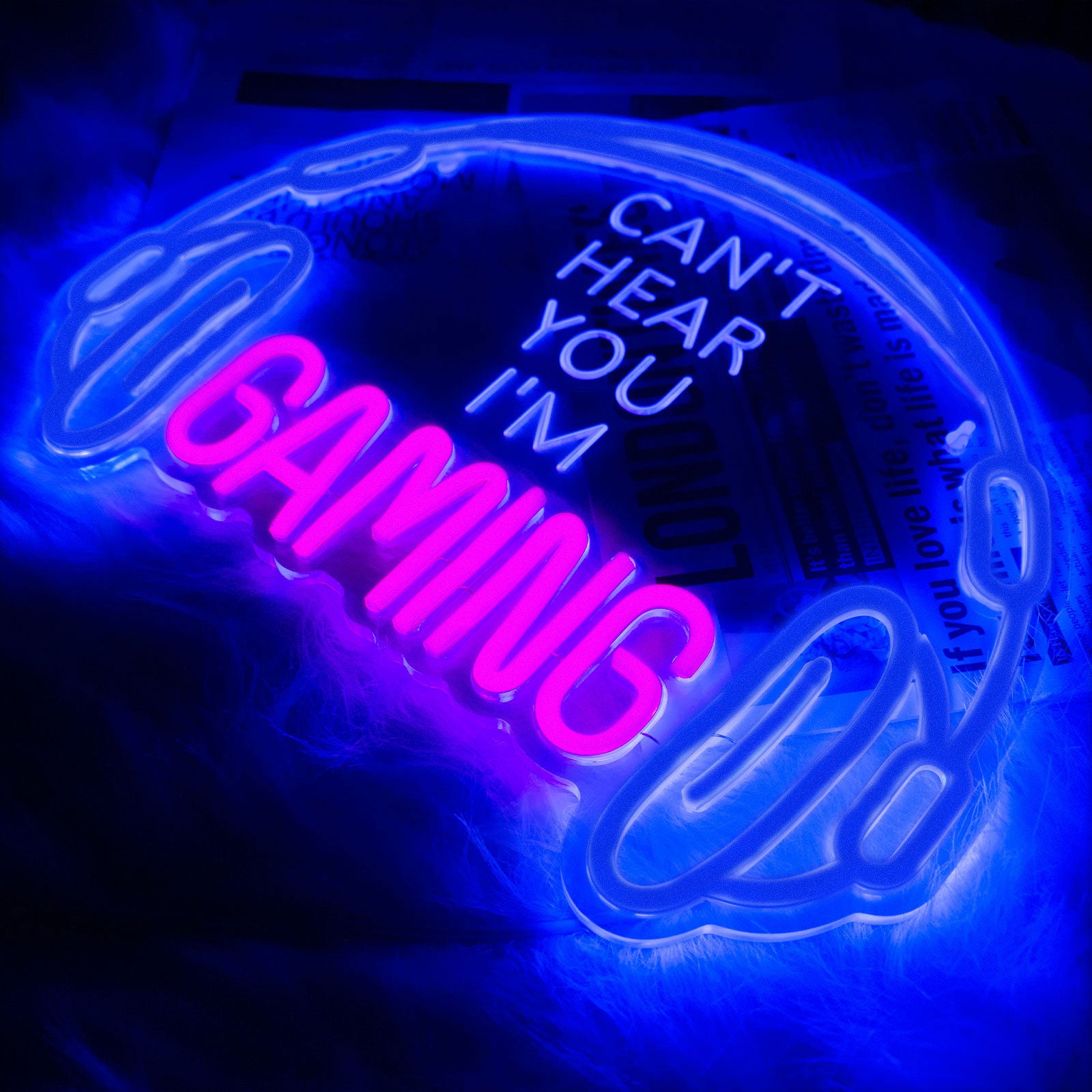 Gaming Earphones LED Neon Sign