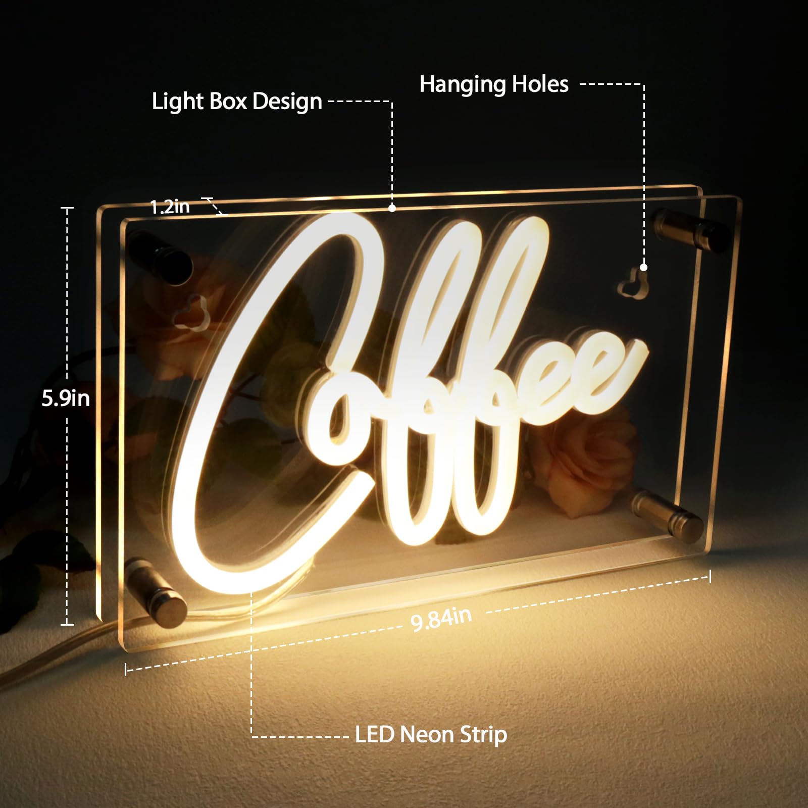 Coffee Desk LED  Neon Sign