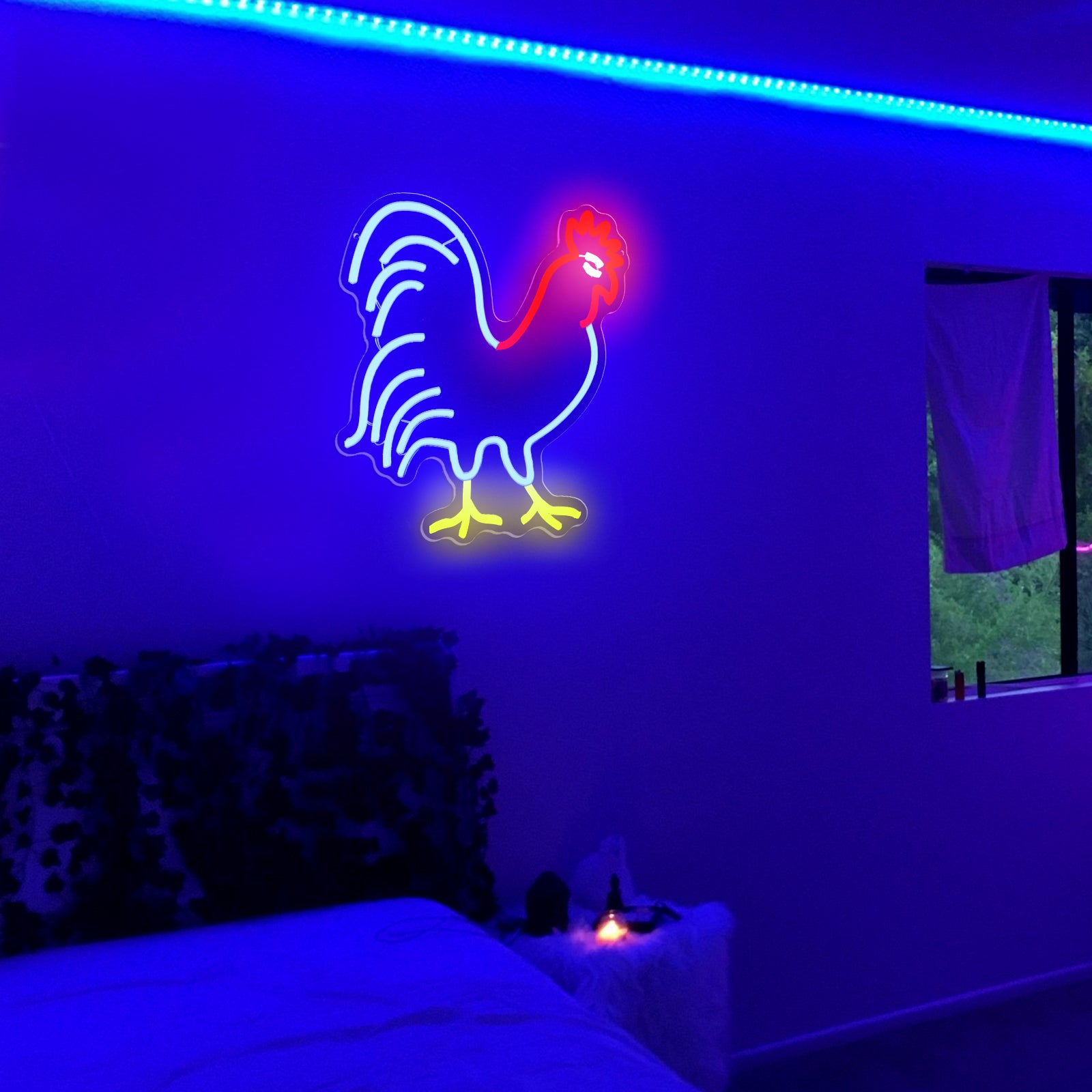 Rooster01 Neon Sign