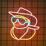 Uponray Cowboy Duck Neon Sign