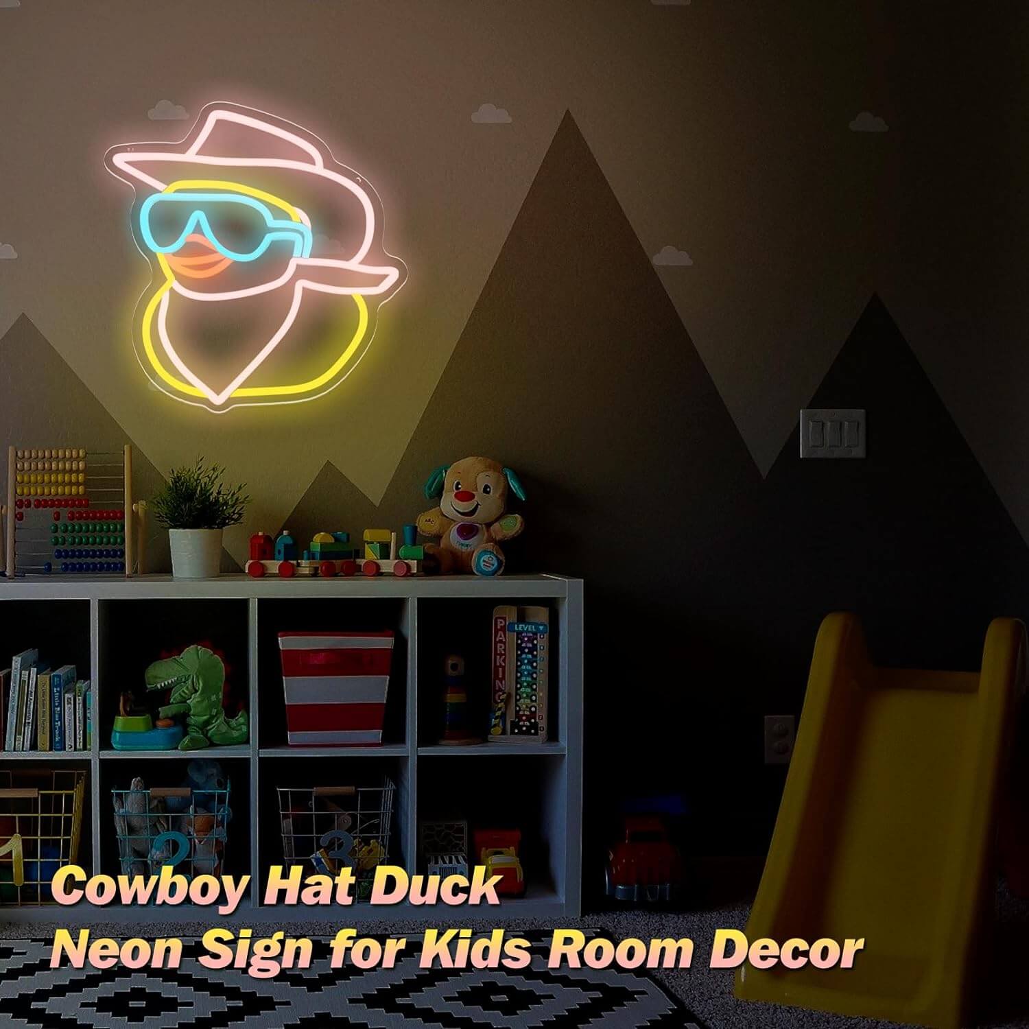 Uponray Cowboy Duck Neon Sign