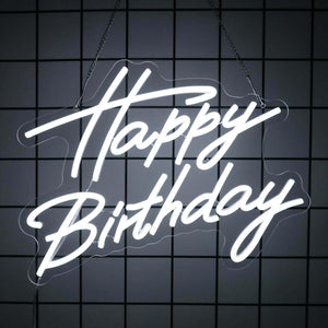 Happy Birthday Neon Sign