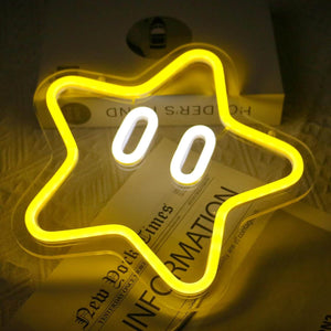 Uponray Star Neon Sign