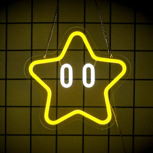 Uponray Star Neon Sign